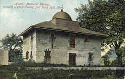 Hamlin Memorial Library, Oxford County Jail Paris Hill, ME Postcard Postcard