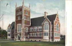 Hubbard Hall Library of Bowdoin College Brunswick, ME Postcard Postcard