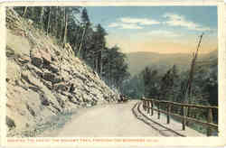 Nearing the end of the Mohawk Trail through the Berkshire Hills Postcard