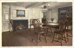 Dining Room of The House of the Seven Gables Salem, MA Postcard Postcard