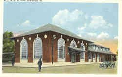 M.C.R.R. Station Lewiston, ME Postcard Postcard