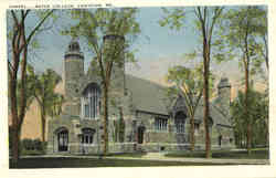 Chapel-Bates College Lewiston, ME Postcard Postcard