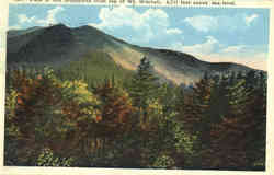 View of the Mountains from top of Mt. Mitchell North Carolina Postcard Postcard