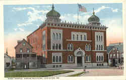 Kora Temple, Shrine Building Lewiston, ME Postcard Postcard