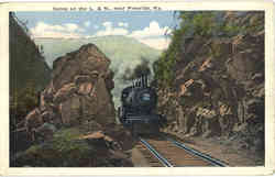 Scene on the L. & N Railroad Pineville, KY Postcard Postcard