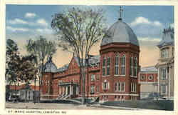 St. Marie Hospital Lewiston, ME Postcard Postcard