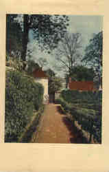 View in The Kitchen Garden, Mount Vernon Virginia Postcard Postcard