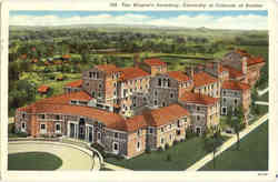 The Women's Dormitory, University of Colorado at boulder Postcard