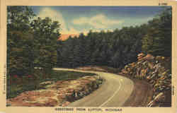 Greetings from Lupton Michigan Postcard Postcard