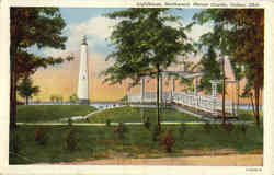 Lighthouse, Northwood, Mercer County Postcard