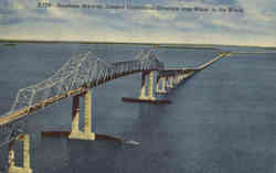 Sunshine Skyway, Longest Continuous Structure over Water in the World Postcard