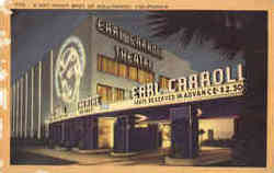 Earl Carroll Theatre Hollywood, CA Postcard Postcard