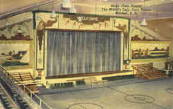 Stage (Two Panels) The World's Only Corn Palace Postcard