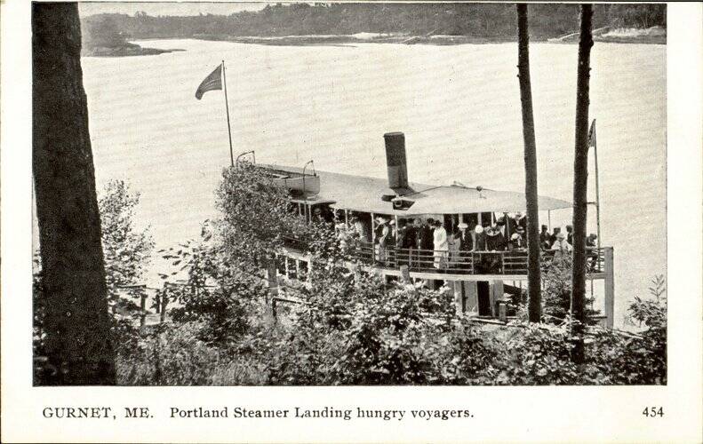 Portland Steamer Landing Hungry Voyagers, Gurnet Brunswick Maine