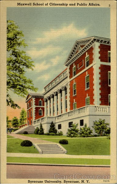 Maxwell School Of Citizenship And Public Affairs, Syracuse University New York