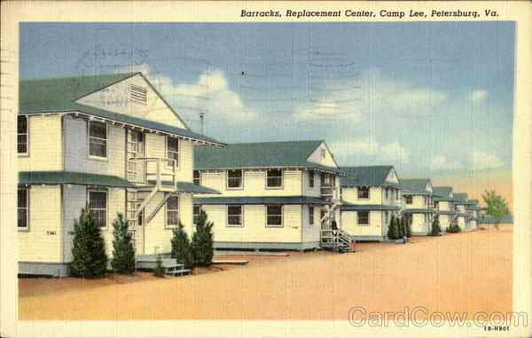 Barracks Replacement Center, Camp Lee Petersburg Virginia