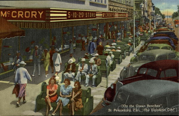 On The Green Benches St. Petersburg Florida