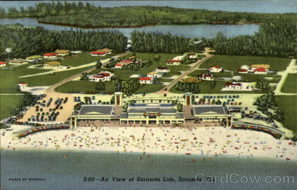 Air View Of Sarasota Lido Florida