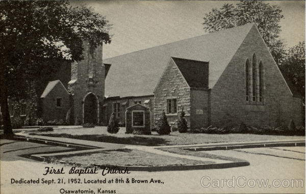 First Baptist Church, 8th & Brown Ave Osawatomie Kansas