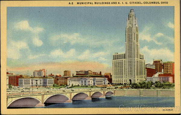 Municipal Buildings And A. I. U. Citadel Columbus Ohio