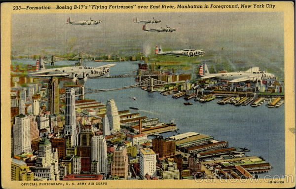 Formation Boeing B-17 Aircraft