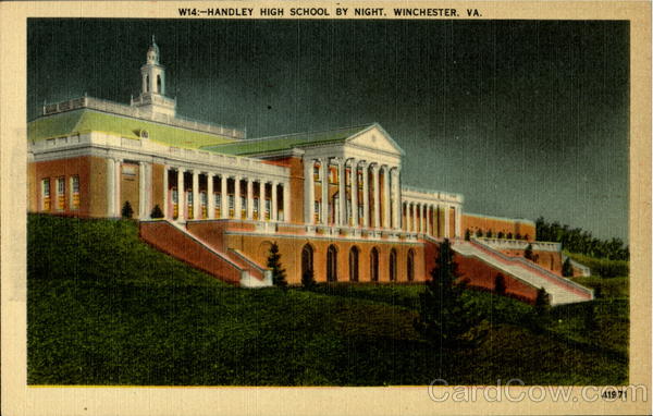 Handley High School By Night Winchester Virginia