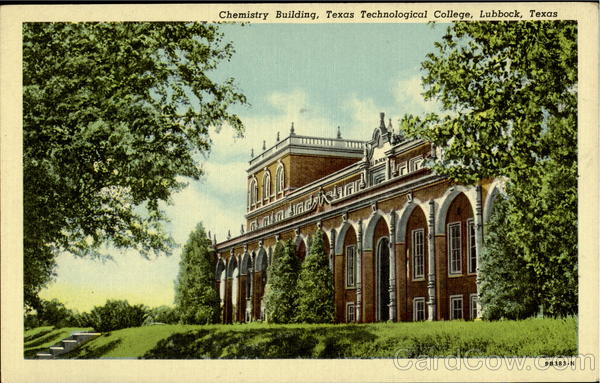 Chemistry Building, Texas Technological College Lubbock