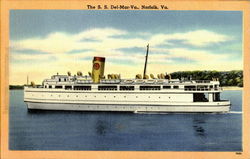 The S. S. Del-Mar-Va Norfolk, VA Postcard Postcard