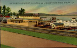 New R. R. Station, New R. R. Station The Weirs, NH Postcard Postcard