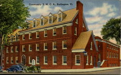 Community Y. M. C. A Building Burlington, VT Postcard Postcard