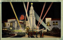 World Premier Carthay Circle Theatre Los Angeles, CA Postcard Postcard
