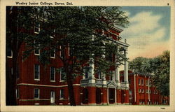 Wesley Junior College Dover, DE Postcard Postcard