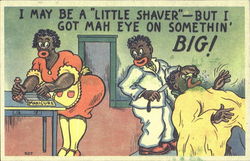 I got mah eye on something Big! Black Americana Postcard Postcard