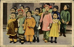 Chinese Children, Chinatown Postcard