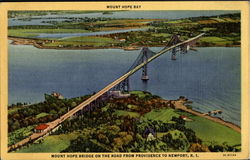 Mount Hope Bay Newport, RI Postcard Postcard