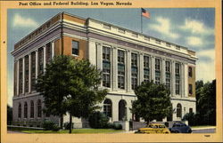 Post Office And Federal Building Las Vegas, NV Postcard Postcard