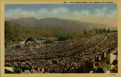 Hollywood Bowl California Postcard Postcard