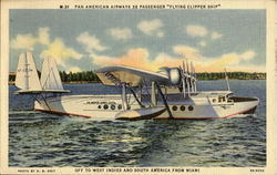 Pan American Airways 32 Passenger Aircraft Postcard Postcard