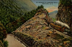 Entrance To Crawford Notch New Hampshire Postcard Postcard