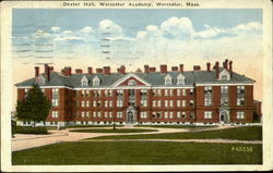 Dexter Hall Worcester, MA Postcard Postcard