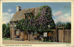 Oldest School House Postcard