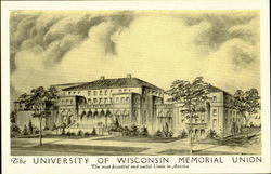 The University Of Wisconsin Memorial Union Madison, WI Postcard Postcard