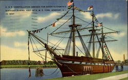 U. S. S. Constellation Newport, RI Postcard Postcard