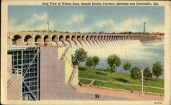 East View Of Wilson Dam Postcard