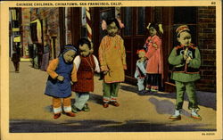 Chinese Children, Chinatown Postcard