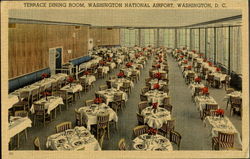 Terrace Dining Room, Washington National Airport District Of Columbia Washington DC Postcard Postcard