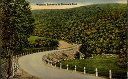 Western Entrance To Mohawk Trail Postcard