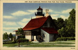 Eagle Lighthouse, Peninsula State Park Postcard