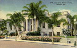 Albertson Public Library Postcard