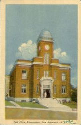 Post Office Edmundston, NB Canada New Brunswick Postcard Postcard